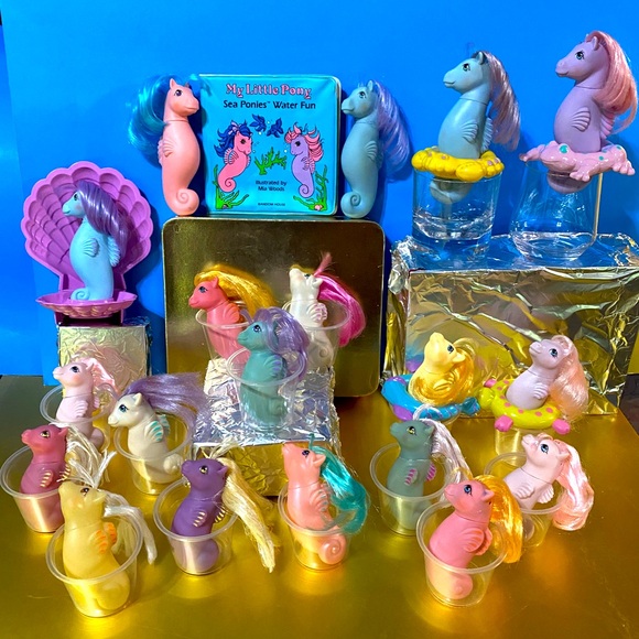 MY LITTLE PONY G1 VINTAGE 1980’s SEA PONIES & ACCESSORIES COLLECTION ULTRA RARE - Picture 2 of 14